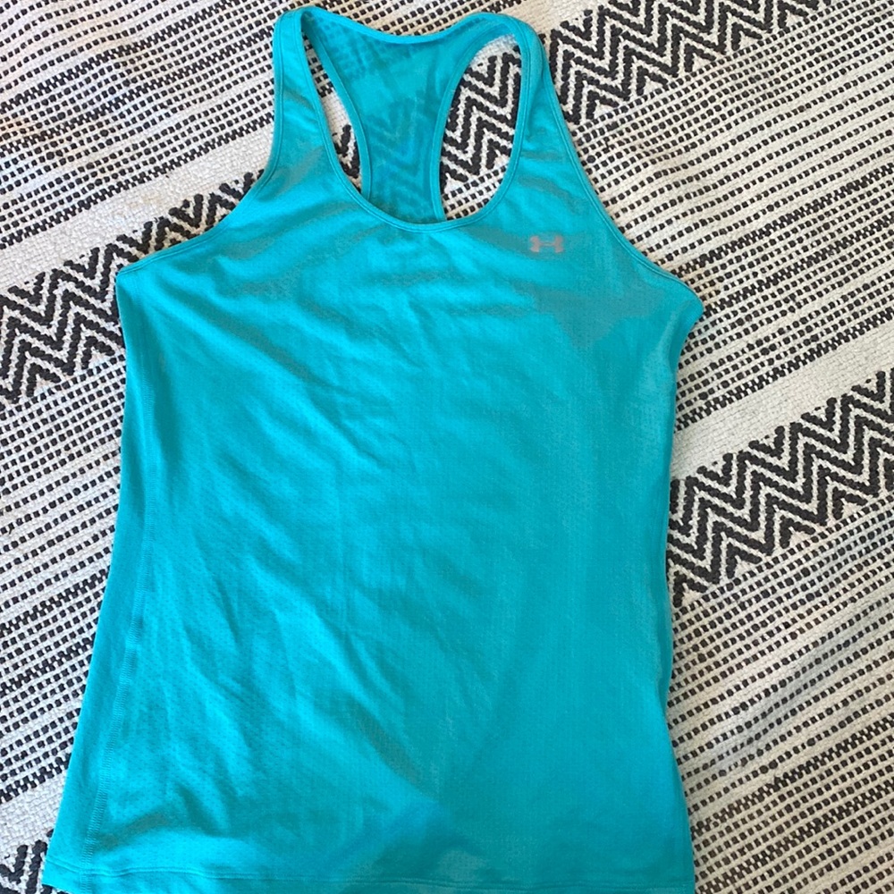 Turquoise under armor tank